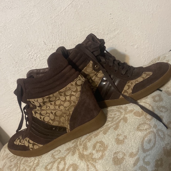 Coach Wedge shoes 8.5+2 bangle🧡bracelets COACH logos - Picture 17 of 17